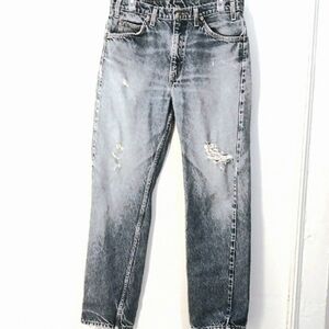 LEVIS Vintage 505 Orange Label Distressed Jeans